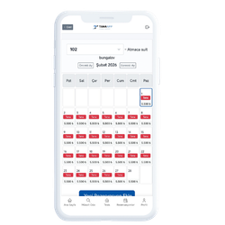 TanaApp mobil takvim ekranı